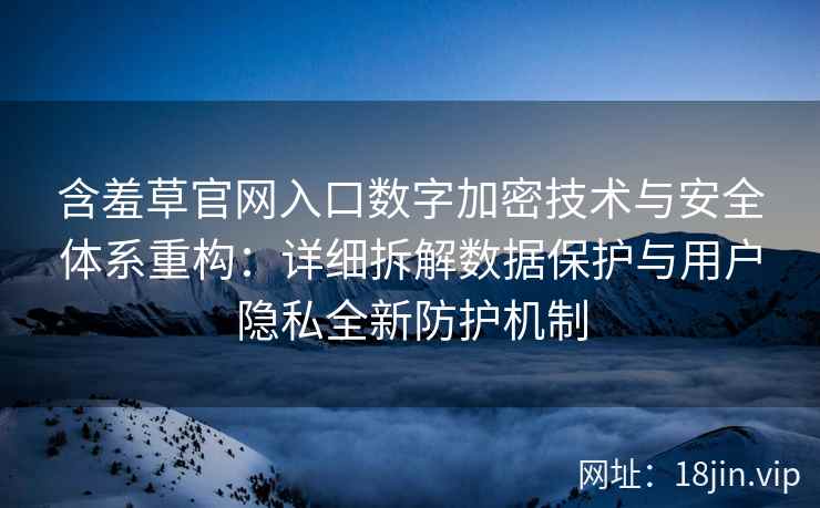 含羞草官网入口数字加密技术与安全体系重构：详细拆解数据保护与用户隐私全新防护机制