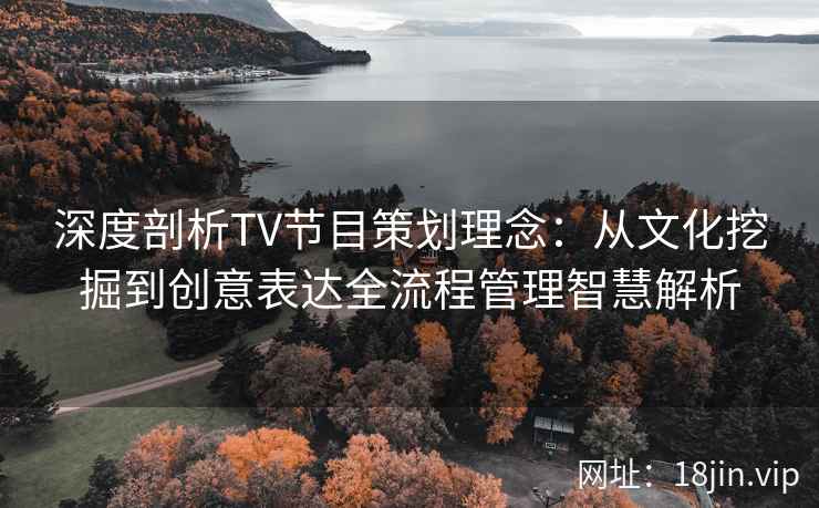 深度剖析TV节目策划理念：从文化挖掘到创意表达全流程管理智慧解析