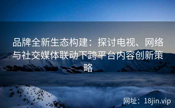 品牌全新生态构建：探讨电视、网络与社交媒体联动下跨平台内容创新策略